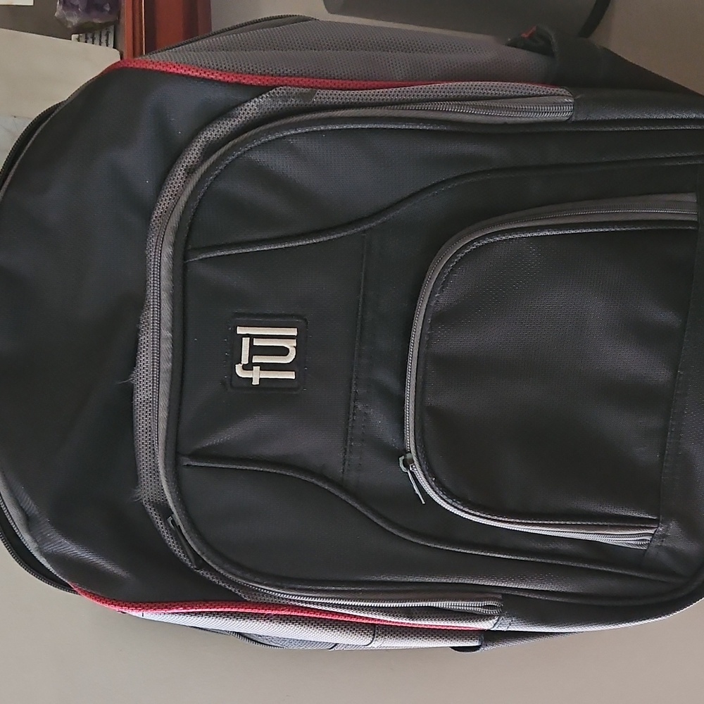 FUL Black/Gray/Red Padded Backpack NEW